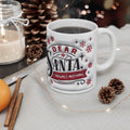 “Hot Chocolate Christmas Mug " Dear Santa " – 3D Effect Illusion Cup, Cozy Holiday Gift Mug for Cocoa Lovers”
