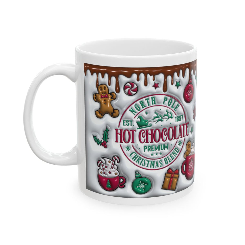 “Hot Chocolate Christmas Mug – 3D Effect Illusion Cup, Cozy Holiday Gift Mug for Cocoa Lovers”