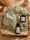 Luxury Silk Sleep Mask Gift Set for Women – Cozy Self Care Box with Candle, Tea & Relaxation Essentials | Chic & Cozy™